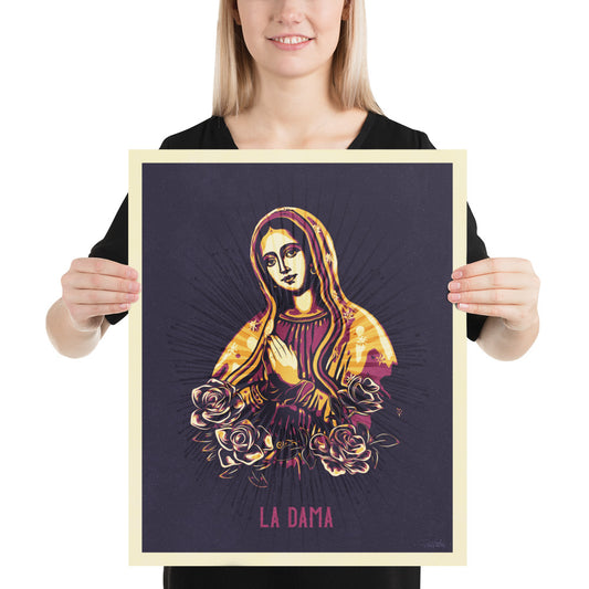 La Dama (the Lady) Lotería Poster